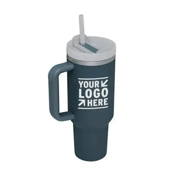 40oz Insulated Stainless Tumbler with Silicone Handle