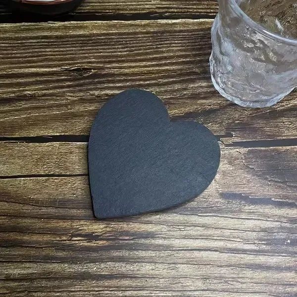 Black Slate Stone Coasters
