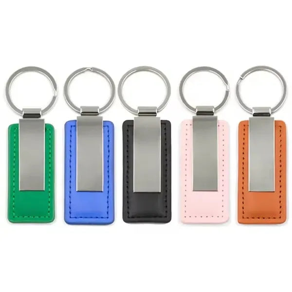 PU Leather Metal Key Tag