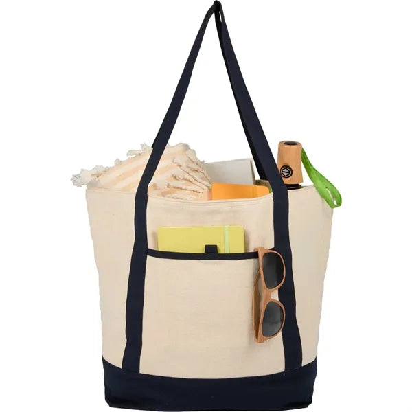 Isle 8oz Organic Cotton Zippered Tote