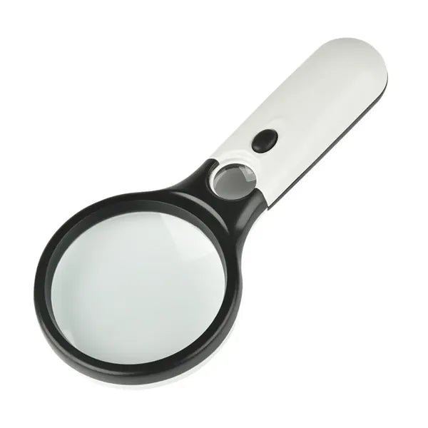 Handheld 3-LED Magnifying Glass
