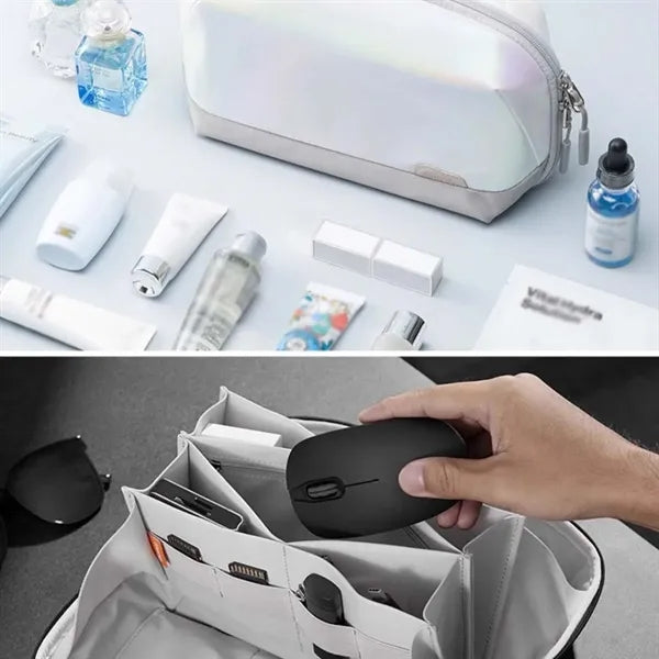 Large capacity travel portable data cable storage bag
