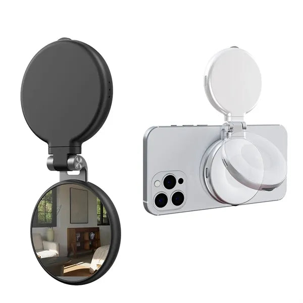 Magnetic Phone Selfie Ring LED Light with Built in Mirror