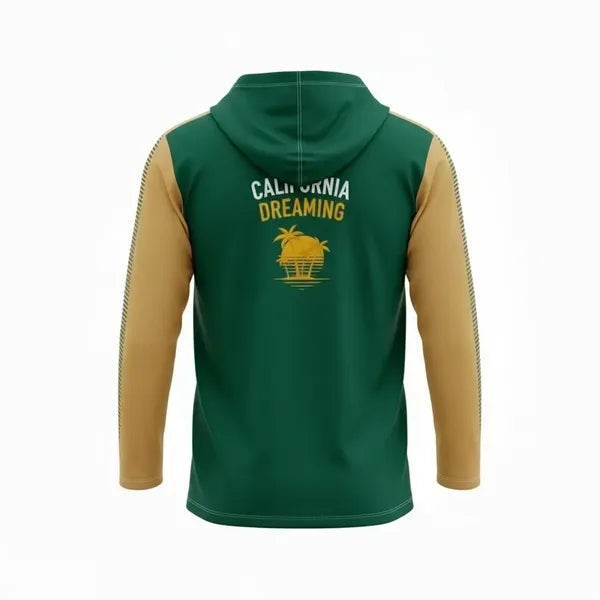 Long Sleeve Hooded T-Shirt Sublimated Unisex (Interlock)