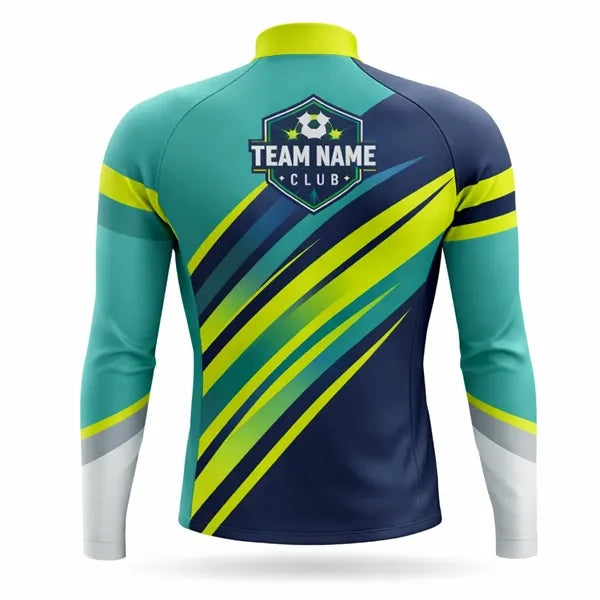 Unisex Full Color Long Sleeve Cycling Jersey Fleece Lining