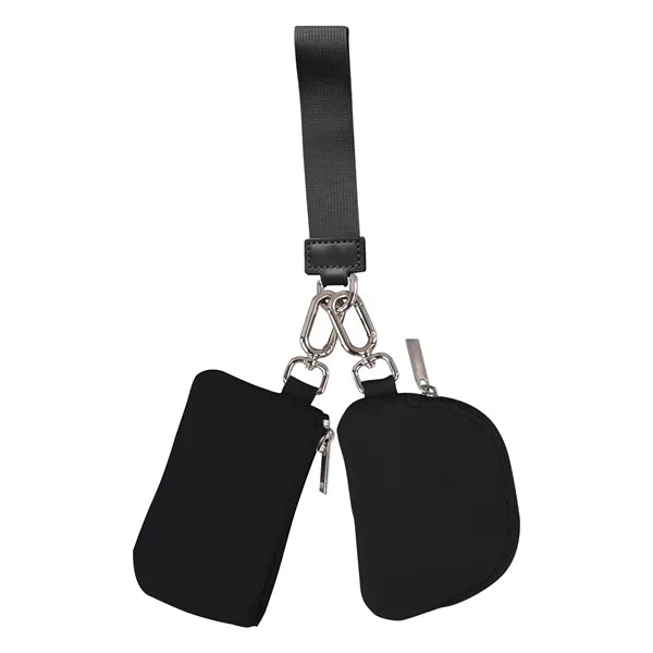 Zip Around Wristlet keychain Wallet