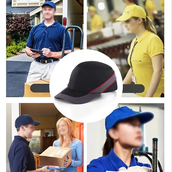 Breathable head protection baseball hat safety bump cap