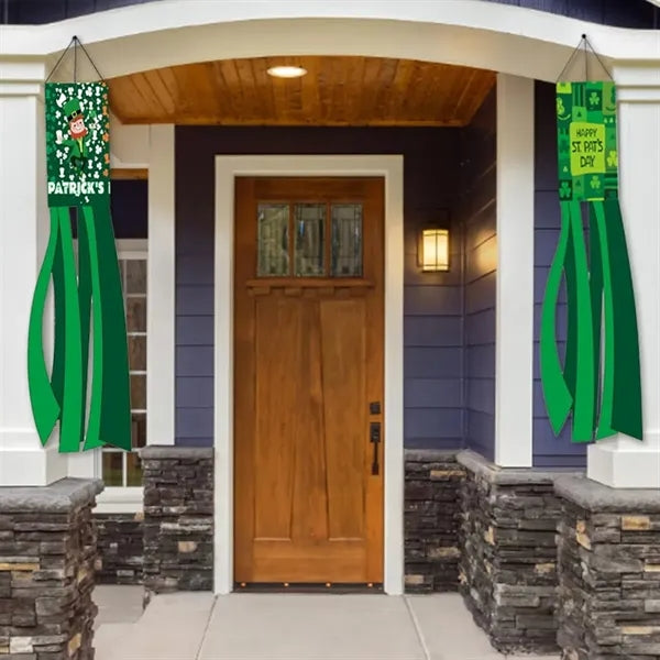 Outdoor hanging decor durable St. Patrick's Day windsock