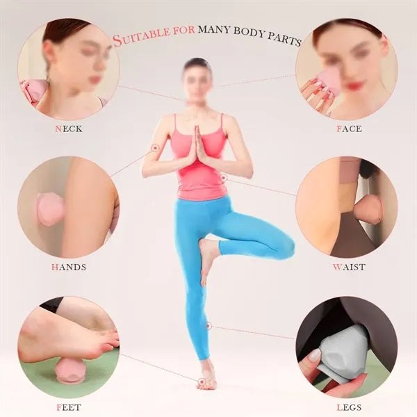 Heat vibration deep massage electric adsorption fascia ball