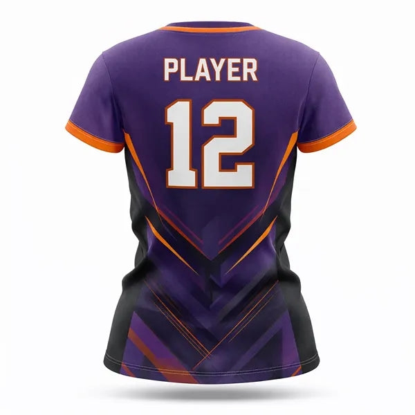 Women's Sublimated Football Fanwear Jersey with Mesh Siding