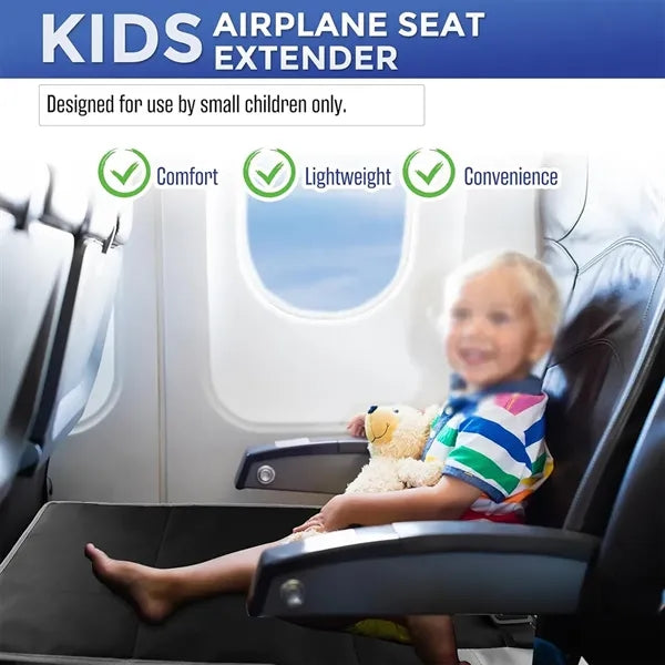 Portable comfortable kids airplane seat extender toddler bed