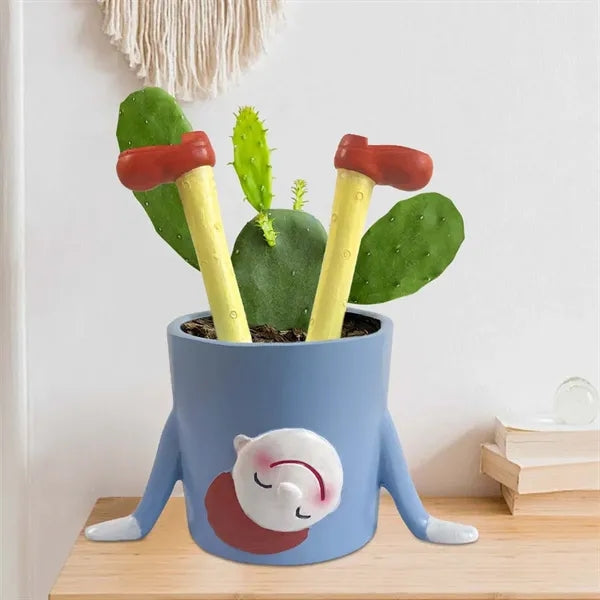 Modern Home Office Decoration Funny Girl Inverted Planters