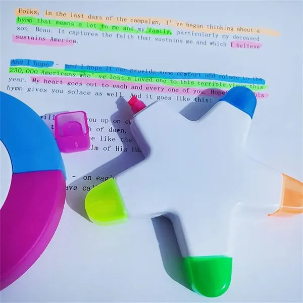 Multi-color Highlighters Petal Flower