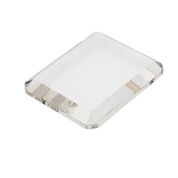 Prato Rectangle Crystal Paperweight