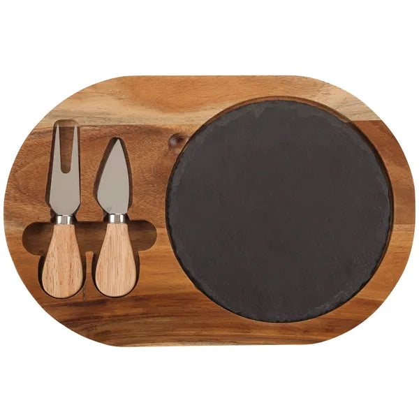 Bon Appetit Slate Cheese Set