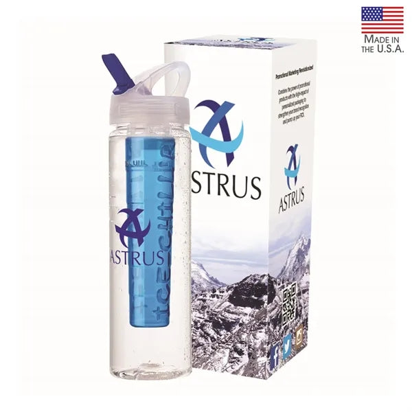 Laguna 32 oz. PET Bottle with Flip Spout & Ice Stick