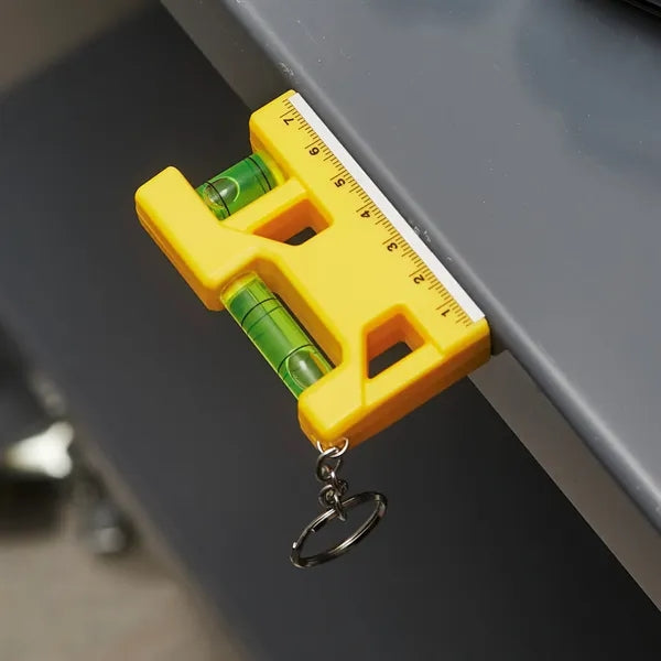 Hank 3" Level / Ruler Keyring