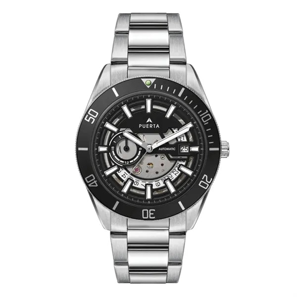 42MM STEEL SILVER CASE, 3 HAND "AUTOMATIC" MVMT, S...