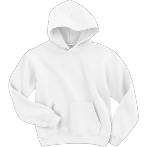 Gildan Youth 7.75 oz 50/50 Hooded Pullover - White/Neutral