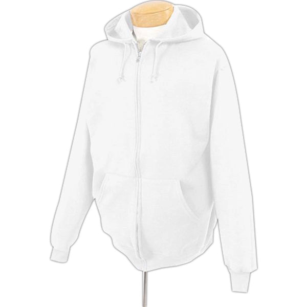 Jerzees 8 oz 50/50 Nublend Full Zip Hood - White/Neutral