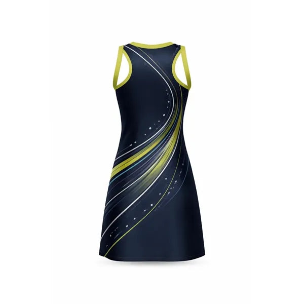 Women's Poly Spandex Netball Dress (Full Color)