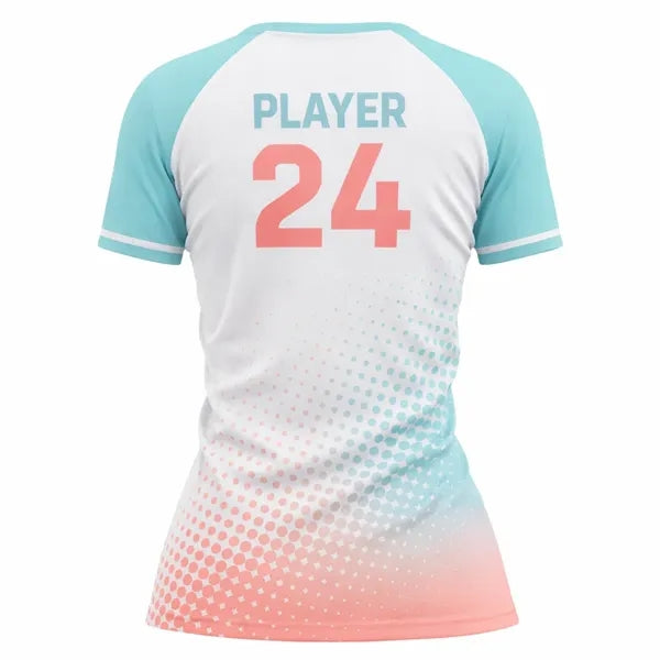 Women's Sublimated Tennis Cap Sleeve Jersey