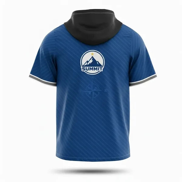 Men's UPF Mesh Short Sleeve Hooded T-Shirt Sublimated