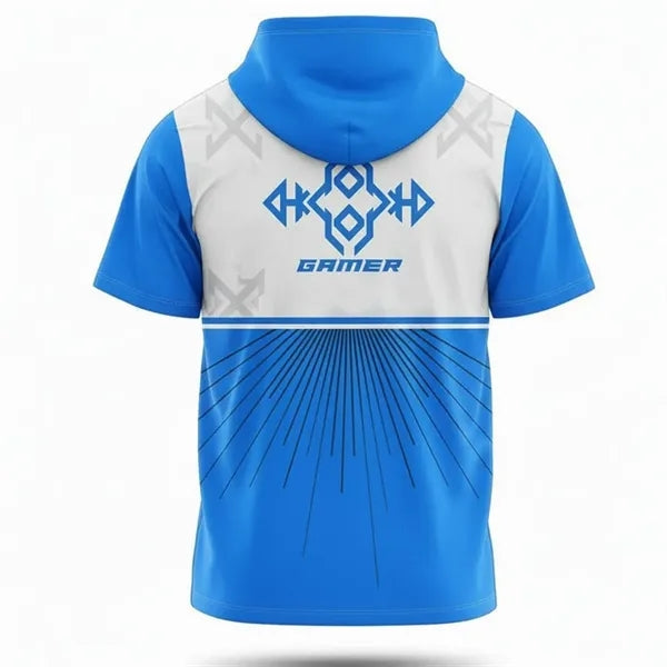Unisex & Kids Breathable Short Sleeve Hooded T Shirt