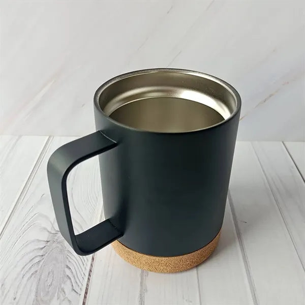 Double Layer Stainless Steel Mug w/ Cork Base Pad