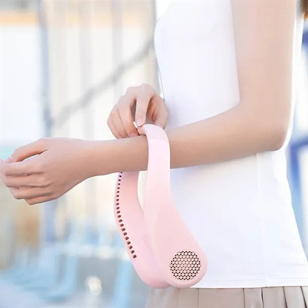 Bladeless USB Rechargeable Neck Cooling Wearable Fan