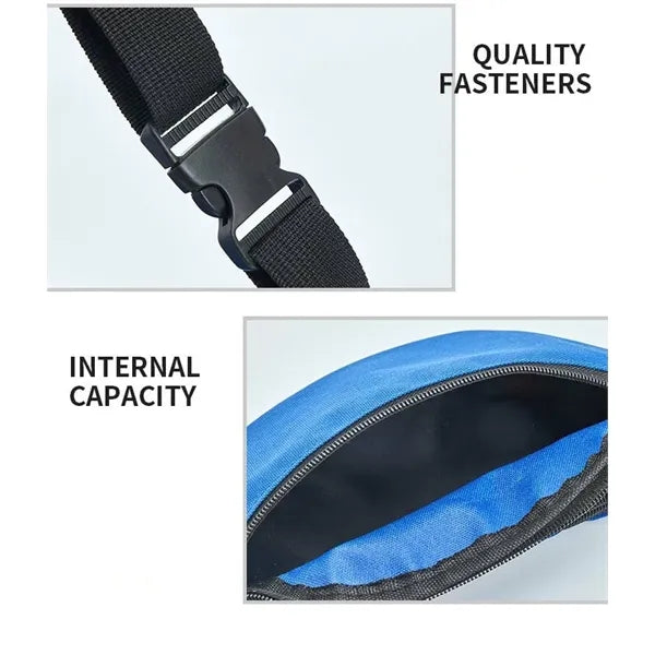 Solid Color Sports Waist Bag for Outdoor Travel Fitness