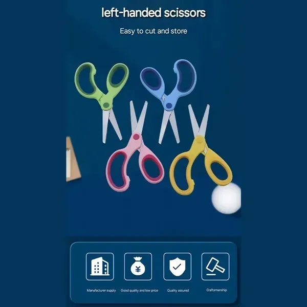 Safety Left-Handed Scissors for Kids