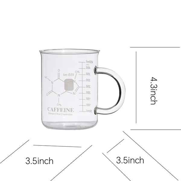 16oz Borosilicate Glass Measuring Mug w/Handle