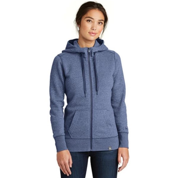New Era Ladies French Terry Full-Zip Hoodie- Dark/All