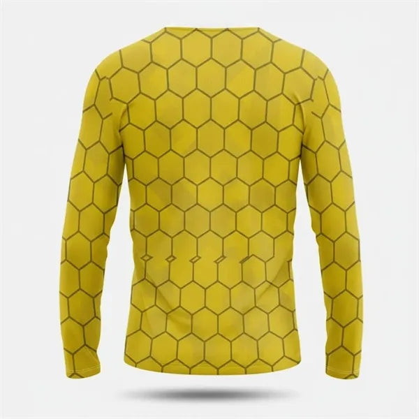 Sublimated Long Sleeve T Shirt Unisex Jacquard