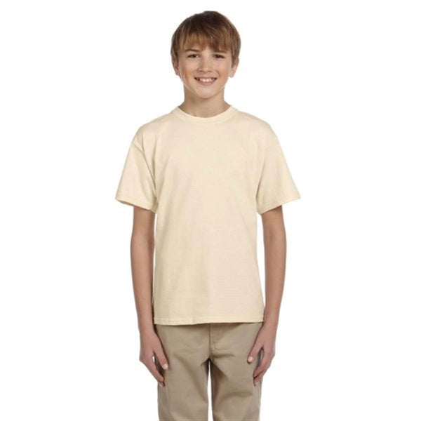 Fruit of the Loom Youth Heavy 100% Cotton Tee - White