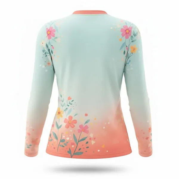 Sublimated 150G Pinhole Mesh Long Sleeve T-Shirt