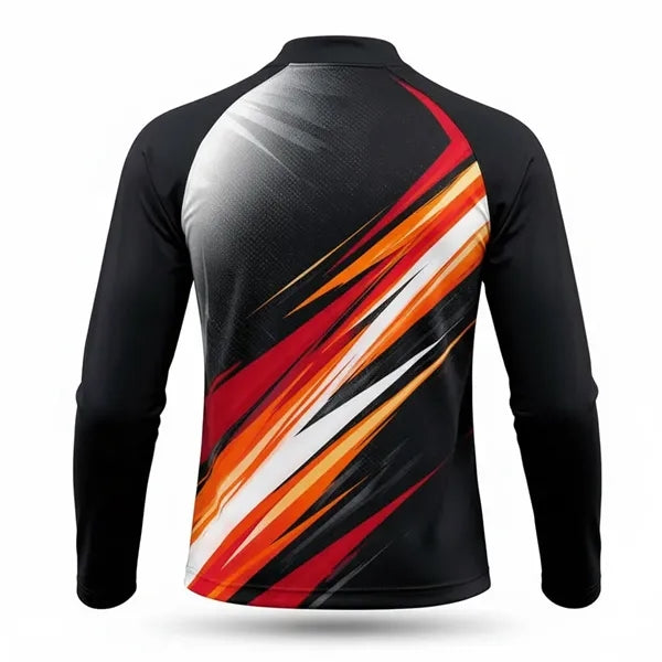 UPF Microfiber Quarter Zip Long Sleeve T-shirt (Sublimated)