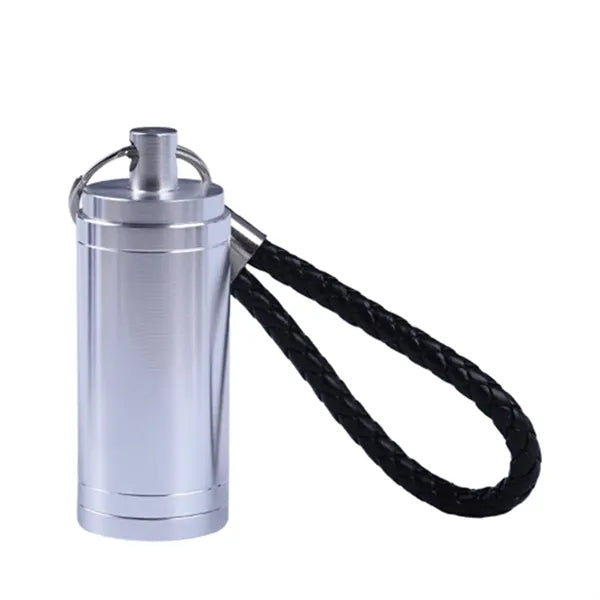 Portable Mini Metal Cylinder Ashtray Keychain