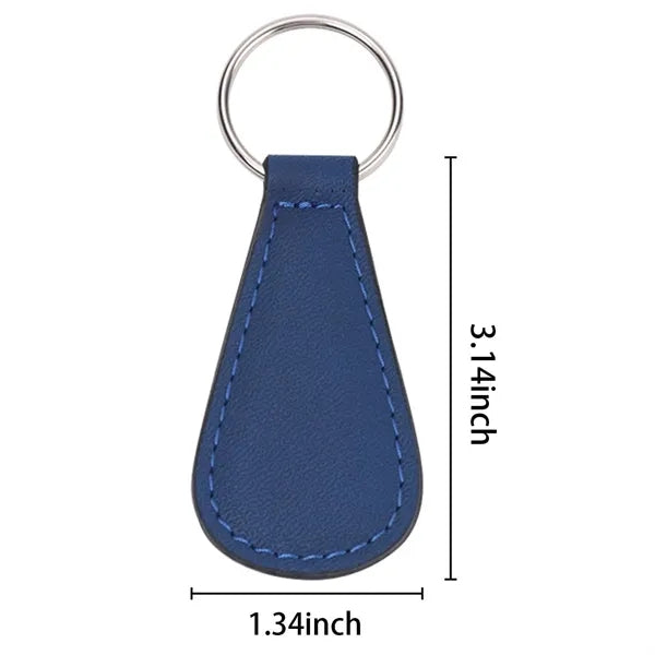 PU Leather Square Keychain
