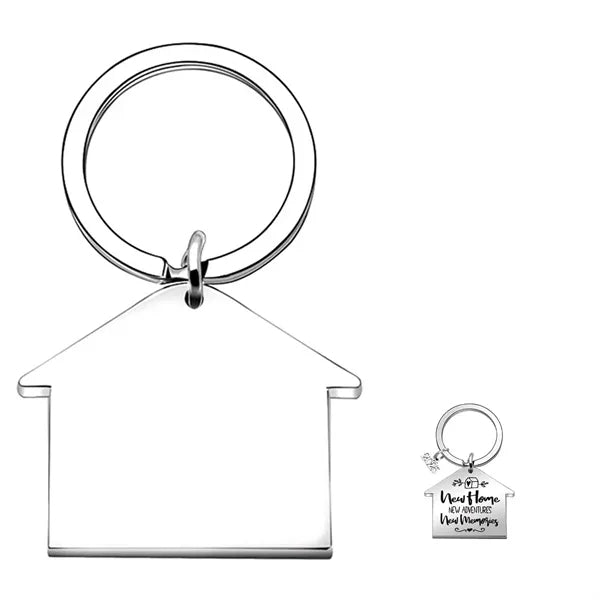 Stainless Steel New House Keychain