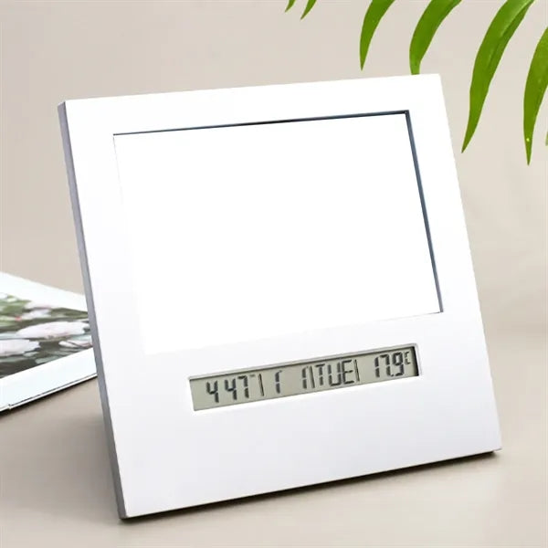 Digital Clock Photo Frame with Calendar and Temperature