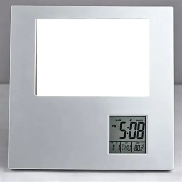 Digital Photo Frame Clock with Date and Temperature Display