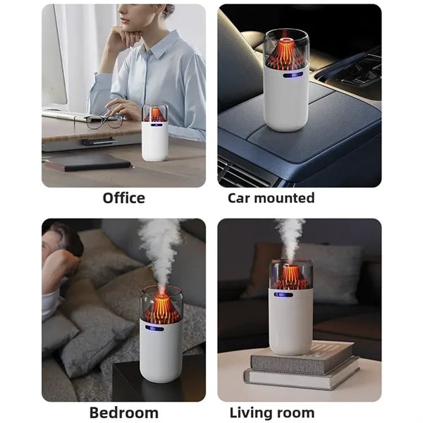Portable Volcano Car Cool Mist Humidifier