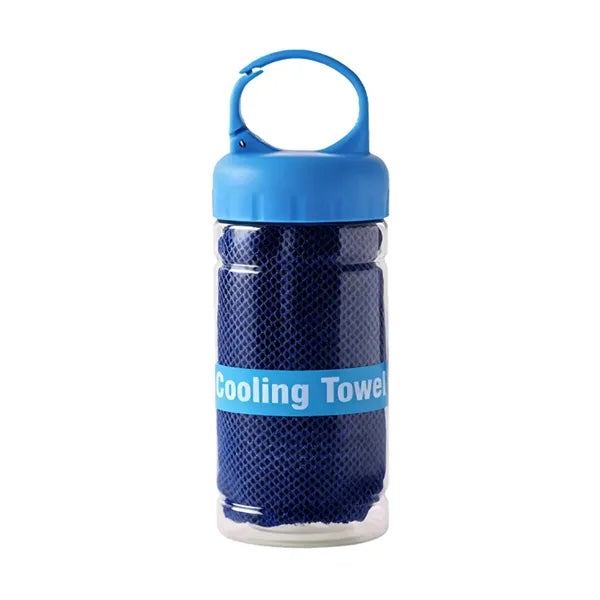 Absorbent Quick Drying Cooling Towel w/ Bottle