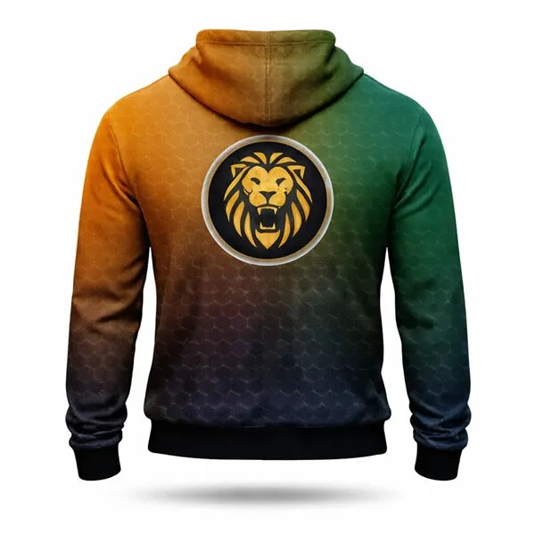Sublimated Fleece Lining Performance Full Zip Hoodie 8.3 Oz