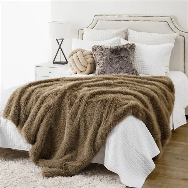 Faux Fur Warm Throw Blanket