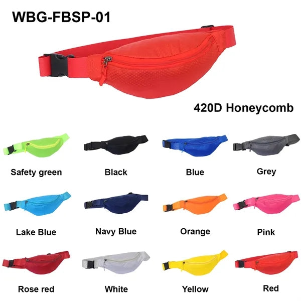 Waist Bag w/ 1 Pocket - Custom Logo 11x3x5 in