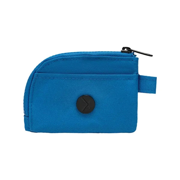 600D RPET Zippered Card Pouch w/ Clip - 4.7" x 3.3"