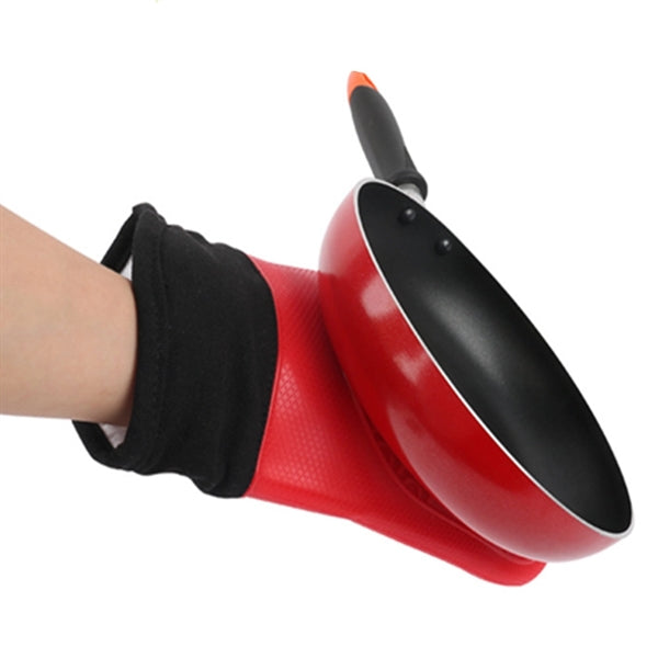 Silicone Oven Mitt With Cotton Lining